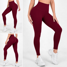Load image into Gallery viewer, Wine Desire | Premium High-Waist Legging with Tummy Control & Anti-Cellulite Technology (Copy) (Copy)