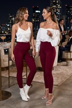 Load image into Gallery viewer, Wine Desire | Premium High-Waist Legging with Tummy Control & Anti-Cellulite Technology (Copy) (Copy)