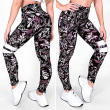 Load image into Gallery viewer, Tropical Wine | Premium High-Waist Legging with Tummy Control & Anti-Cellulite Technology