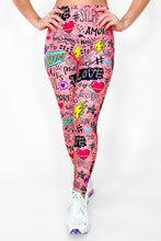 Load image into Gallery viewer, Pink Love | Premium High-Waist Legging with Tummy Control & Anti-Cellulite Technology