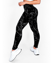 Load image into Gallery viewer, Black Marble | Premium High-Waist Legging with Tummy Control &amp; Anti-Cellulite Technology
