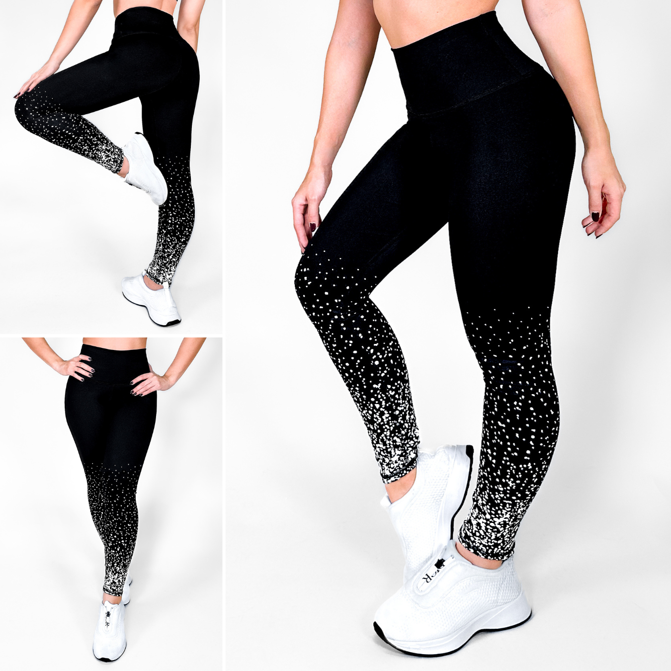 Black Galaxy | Premium High-Waist Legging with Tummy Control & Anti-Cellulite Technology