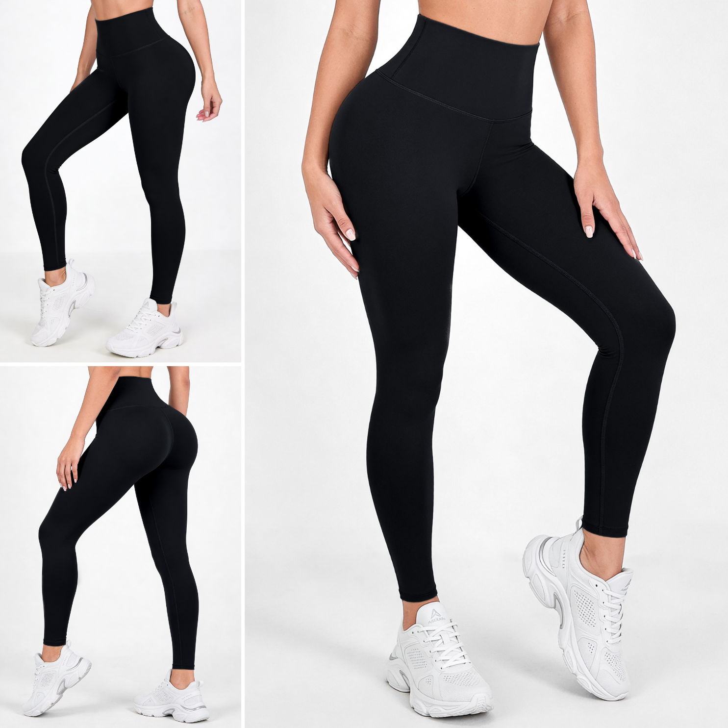 Black Desire | Premium High-Waist Legging with Tummy Control & Anti-Cellulite Technology