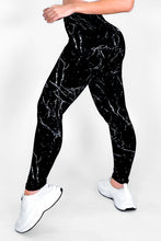 Load image into Gallery viewer, Black Marble | Premium High-Waist Legging with Tummy Control &amp; Anti-Cellulite Technology
