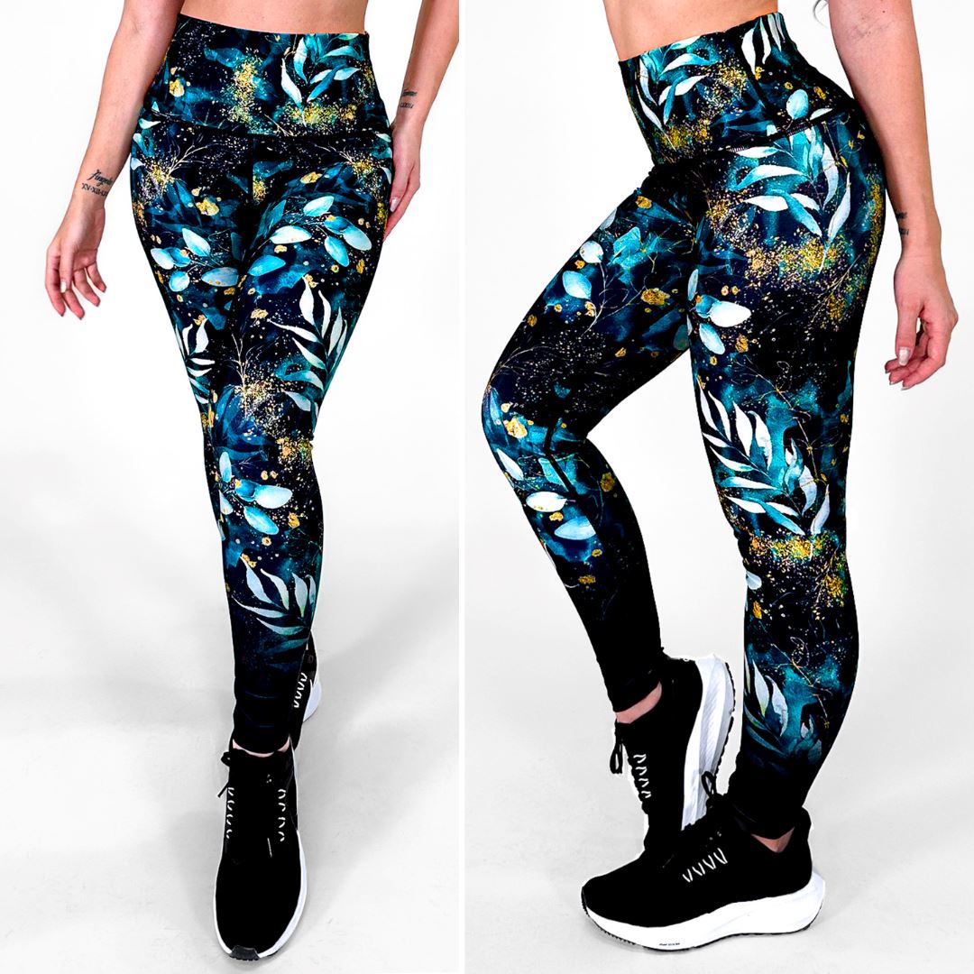 Aqua Boreal | Premium High-Waist Legging with Tummy Control & Anti-Cellulite Technology