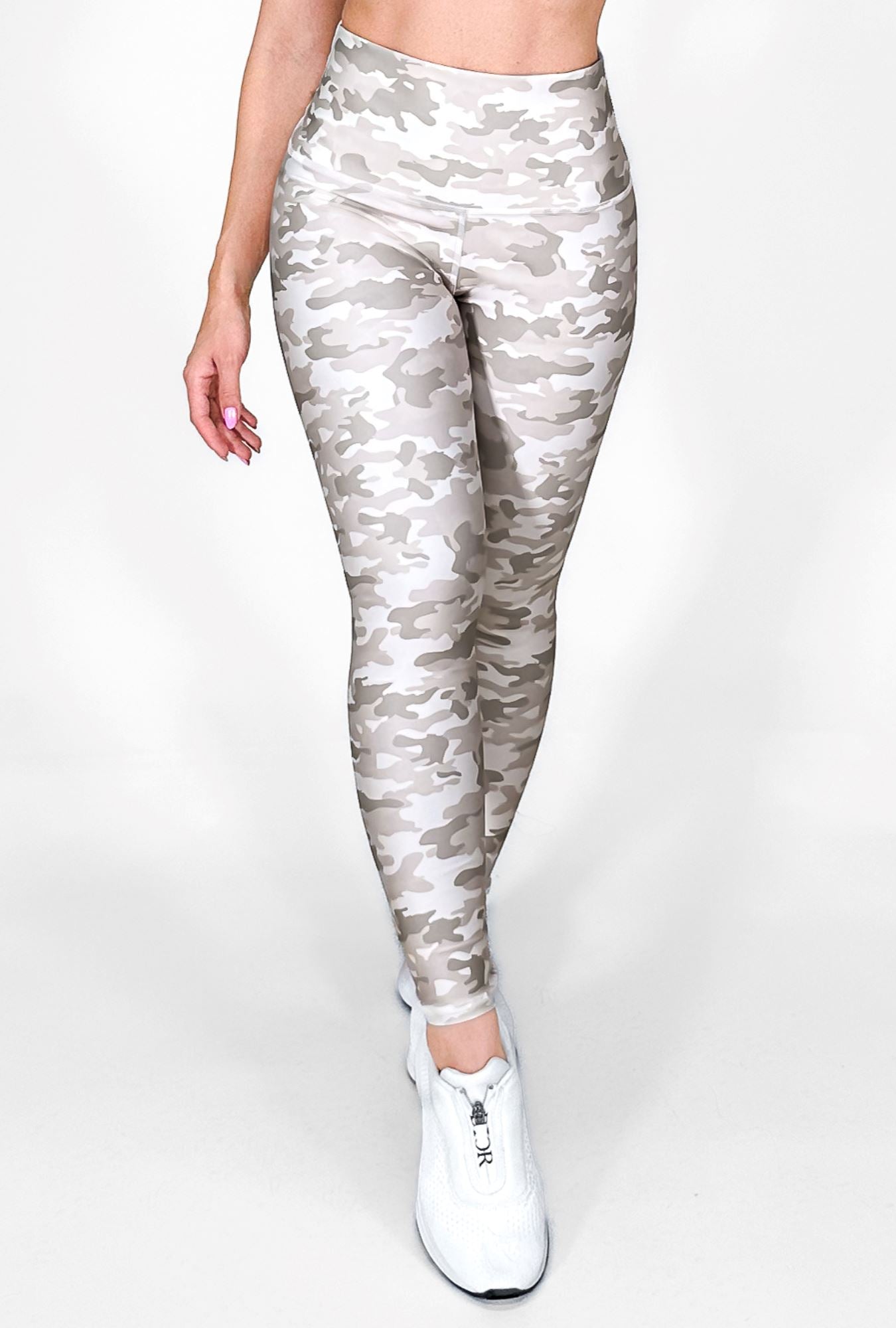 Militar Sand | Premium High-Waist Legging with Tummy Control & Anti-Cellulite Technology