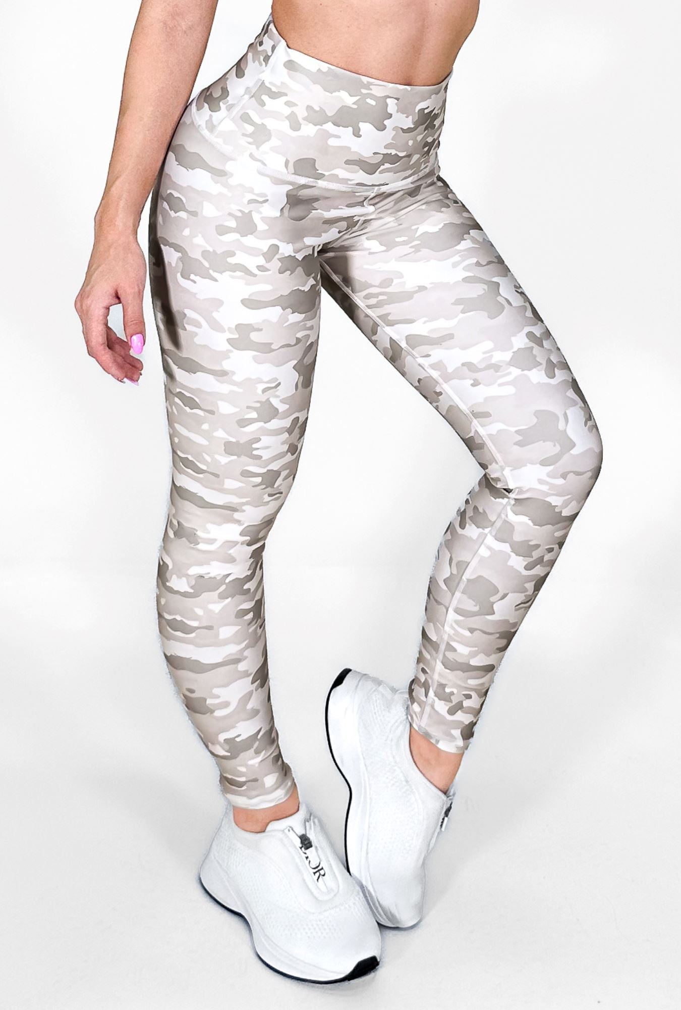 Militar Sand | Premium High-Waist Legging with Tummy Control & Anti-Cellulite Technology