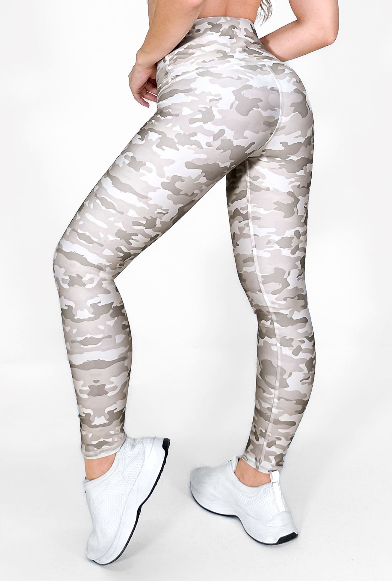 Militar Sand | Premium High-Waist Legging with Tummy Control & Anti-Cellulite Technology