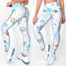 Load image into Gallery viewer, White Garden | Premium High-Waist Legging with Tummy Control &amp; Anti-Cellulite Technology
