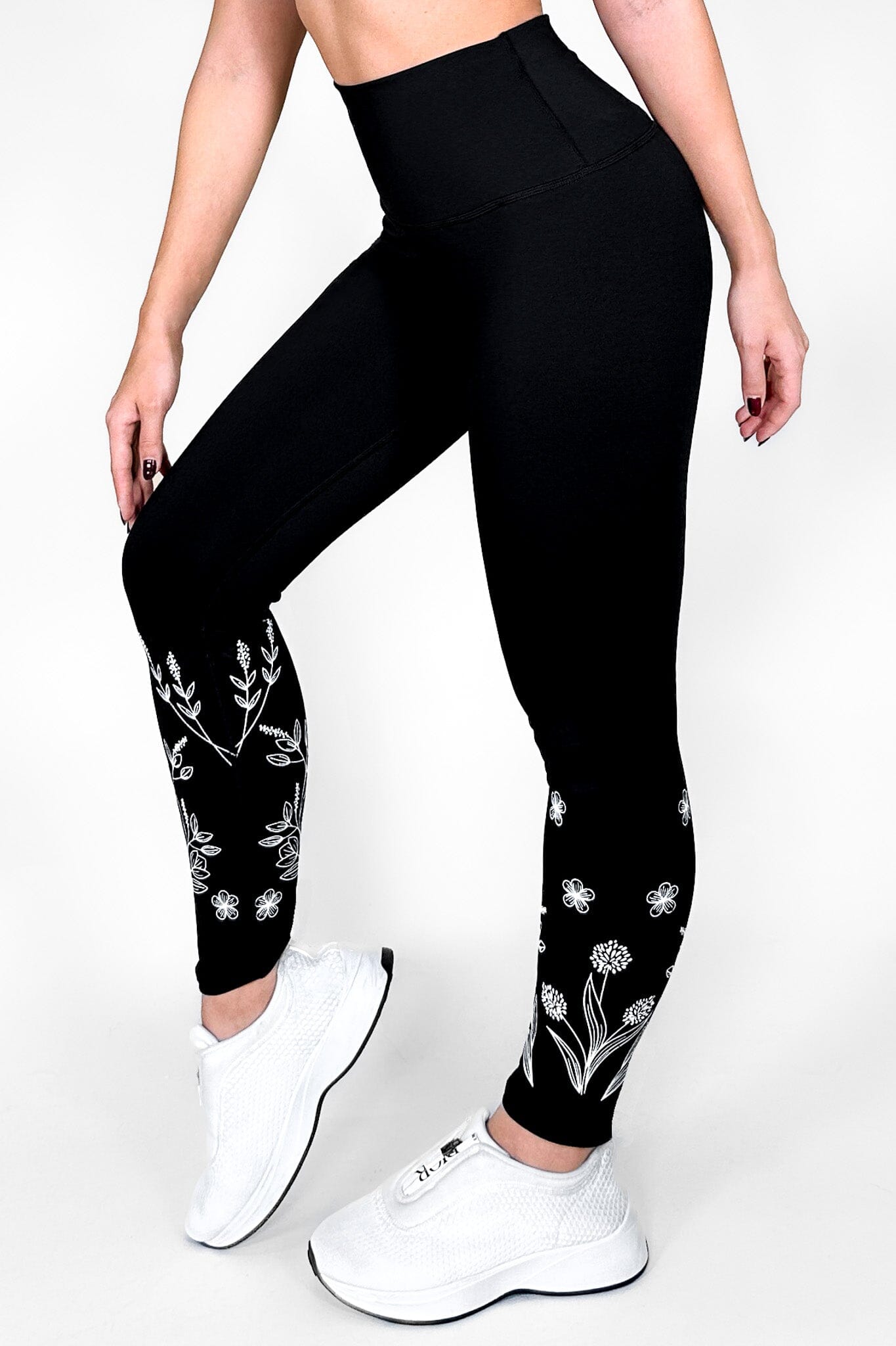 Night Garden | Premium High-Waist Legging with Tummy Control & Anti-Cellulite Technology