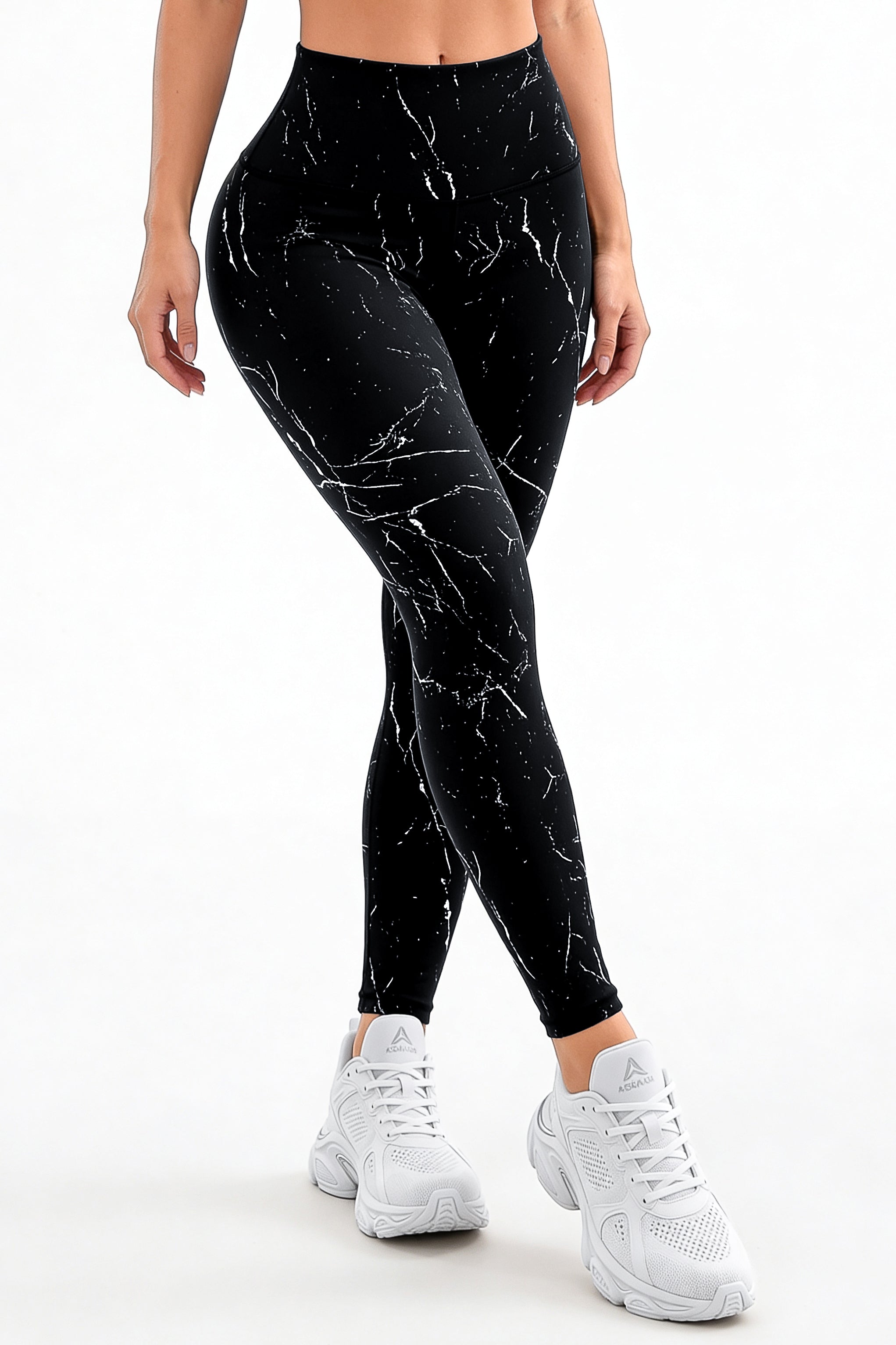 Black Marble • NEW | Premium High-Waist Legging with Tummy Control & Anti-Cellulite Technology
