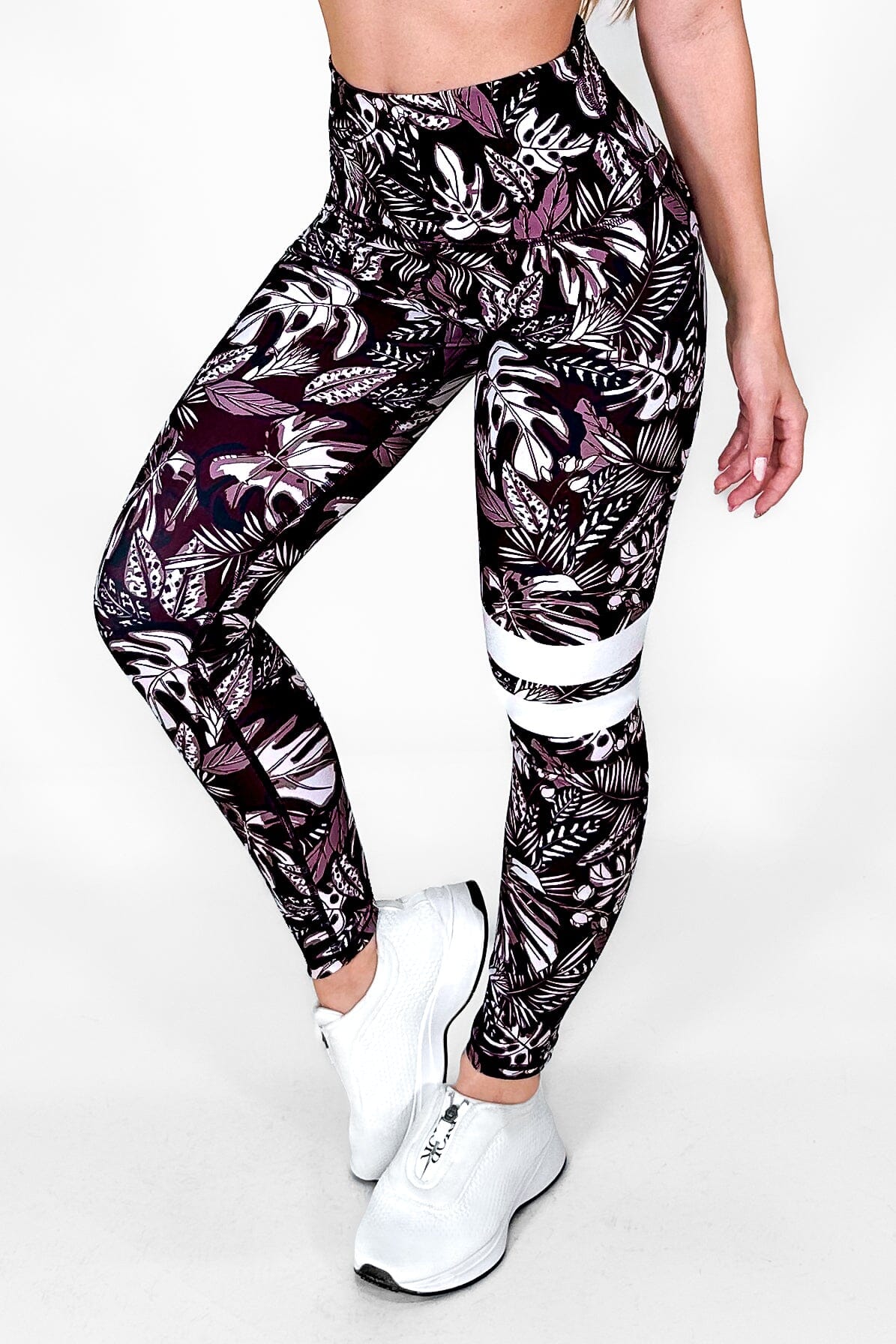 Tropical Wine | Premium High-Waist Legging with Tummy Control & Anti-Cellulite Technology