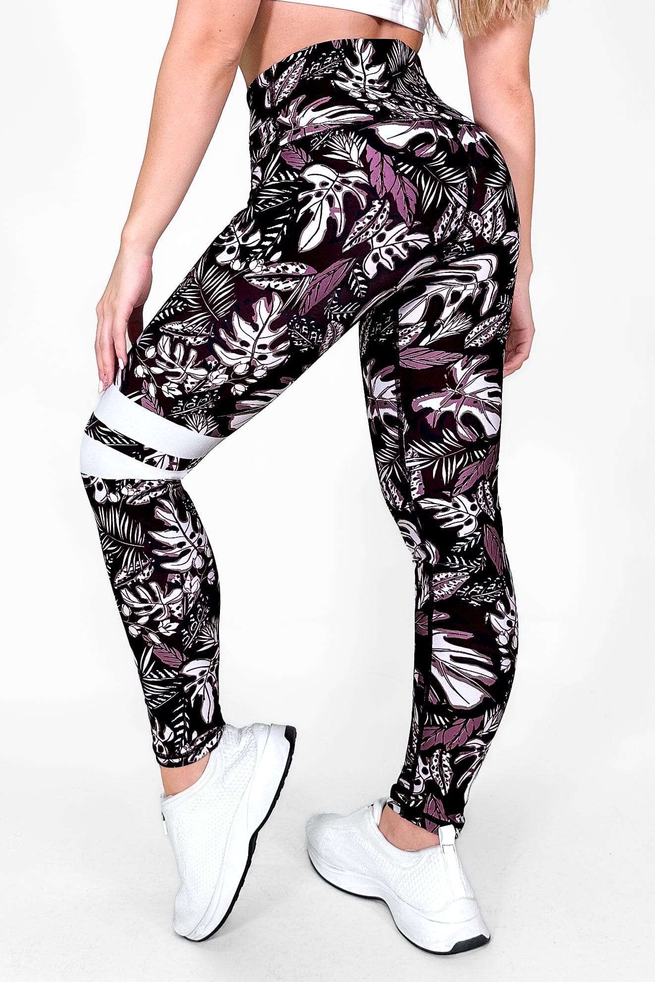 Tropical Wine | Premium High-Waist Legging with Tummy Control & Anti-Cellulite Technology